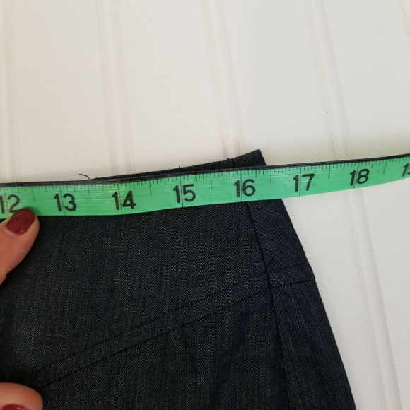 Loft lightweight denim straight skirt size 10 - Picture 5 of 6